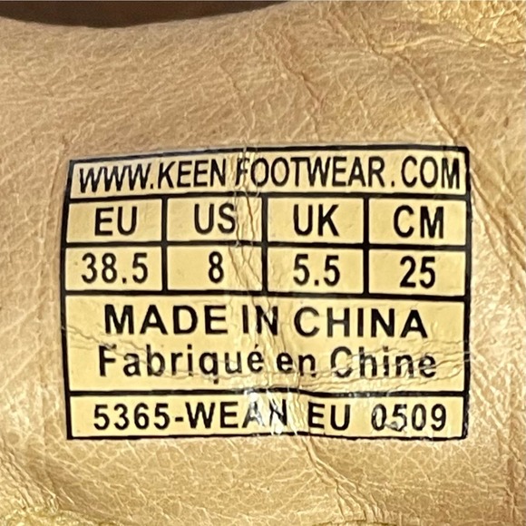 KEEN Cush Briggs II Brown Leather Non-Marking Anti-Slip Shoes Size 8 Walking - Picture 11 of 13